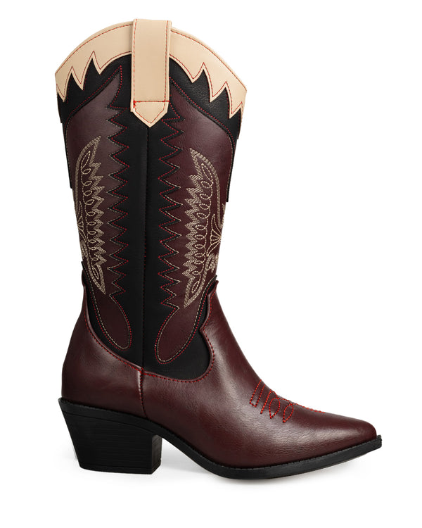 Bota Vaquera Vino Beige 8004