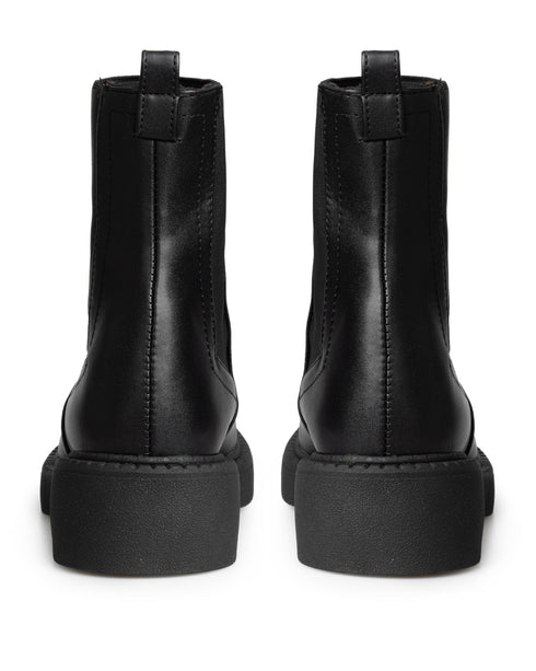 Botín Negro Resortes Tipo Chelsea 8006