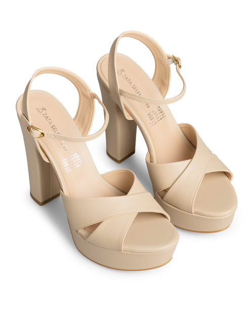 Sandalia Nude Con Plataforma 8021