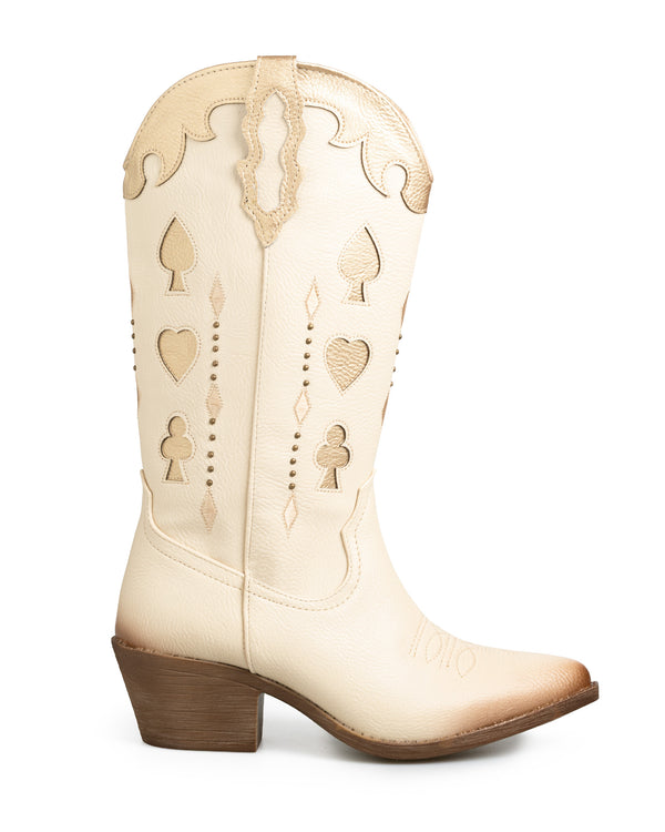 Bota Vaquera Latte Poker 8037