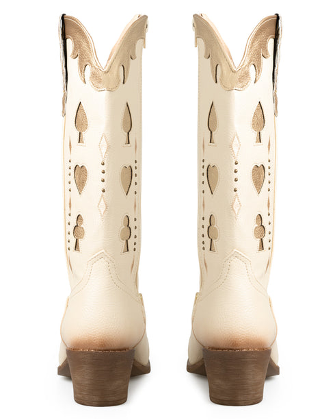 Bota Vaquera Latte Poker 8037