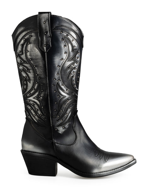 Bota Vaquera Inox Grabada 8038
