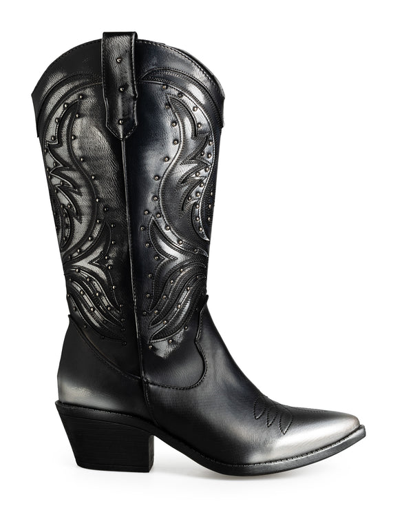 Bota Vaquera Inox Grabada 8038