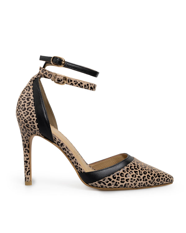 Zapatilla Leopardo Doble Ankle Strap 8082