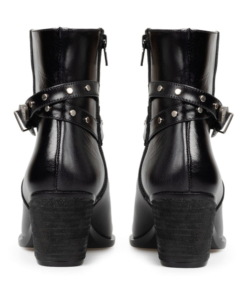 Botín Negro Picudo Hebilla 821P