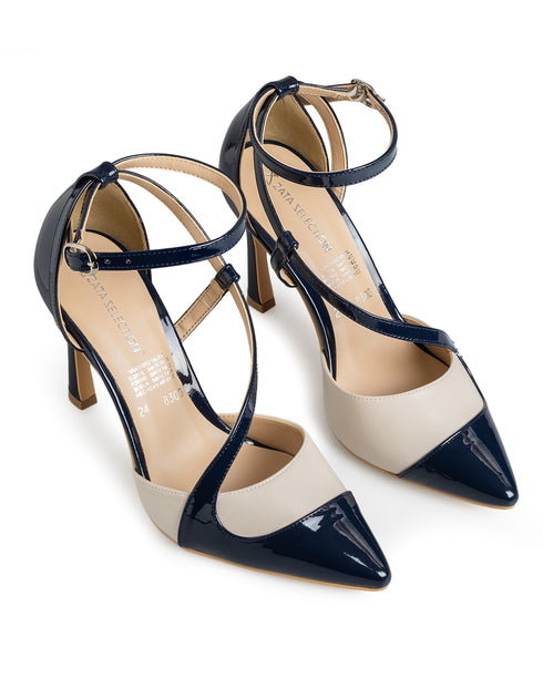 Zapatilla Marino Ankle Strap Tira Cruzada 8300