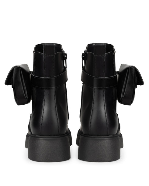 Botín Negro Combat Con Bolsillo 8312