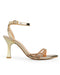 Sandalia Oro Tiras Brillos 9002