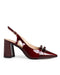 Zapatilla Vino Slingback Doble Moño 9025