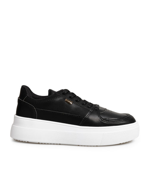 Tenis Negro Suela Alta 9130