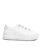Tenis Blanco Brillos Talón Plata 9131