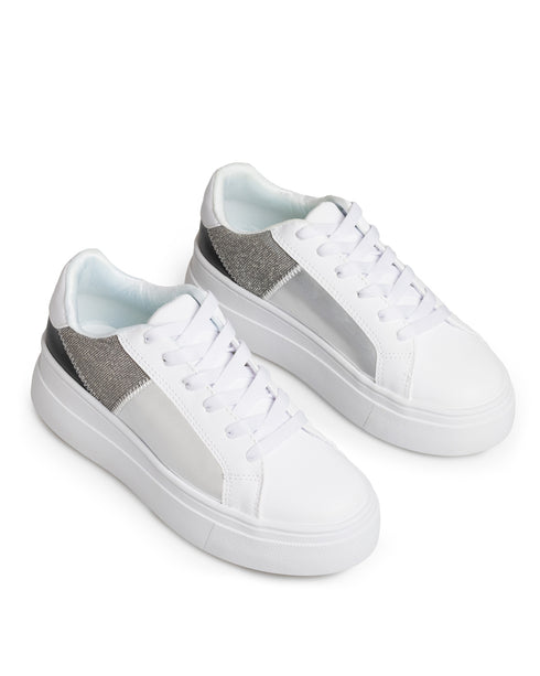 Tenis Blanco Texturas Multicolor 9132