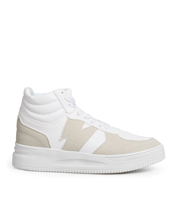 Tenis Botín Negro Franjas Gris 9155