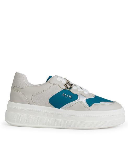 Tenis Gris Confort Plataforma Charm Estrella 9406