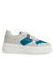 Tenis Gris Confort Plataforma Charm Estrella 9406