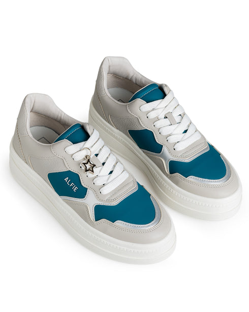 Tenis Gris Confort Plataforma Charm Estrella 9406