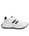 Tenis Blanco Deportivo Tiras Negras 950G