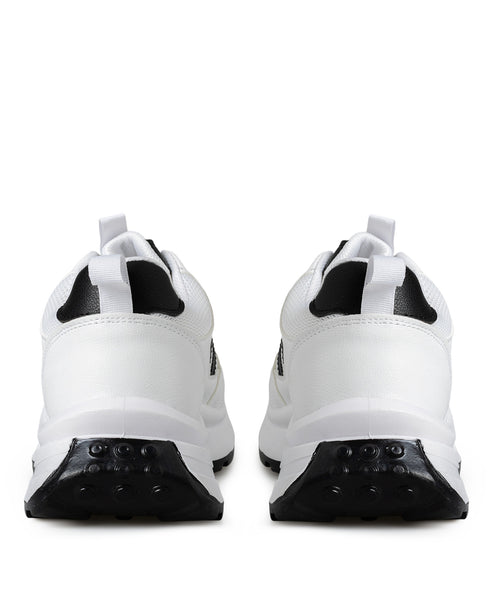 Tenis Blanco Deportivo Tiras Negras 950G