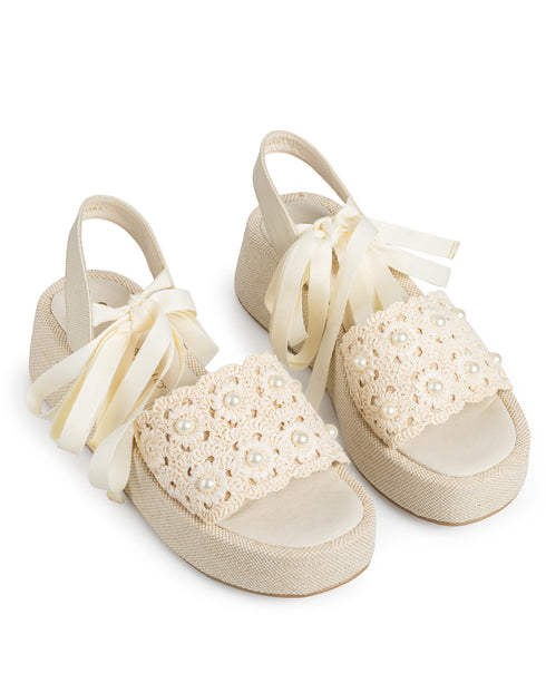 Sandalia Latte Lace Up 9680