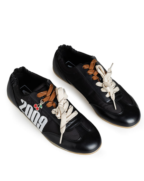 Tenis Negro Plano Números 9953