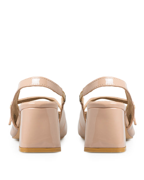 Zapatilla Nude Slingback Punta Picuda 1104R