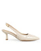 Zapatilla Latte Charol Slingback 11121