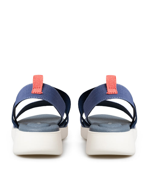 Sandalia Confort Azul Resortes 11461
