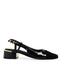 Zapatilla Negra Slingback Herraje 11702