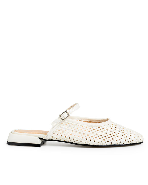 Balerina Mule Latte Agujeros 12253