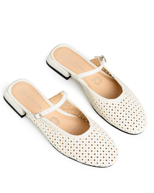Balerina Mule Latte Agujeros 12253
