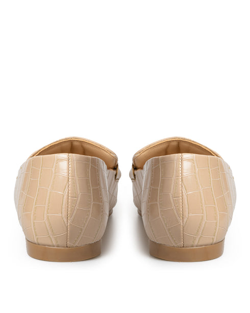 Mocasín Nude Croc Herraje 14018