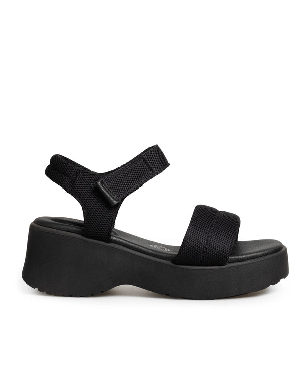 Sandalia Plataforma Negra Confort 14204