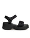 Sandalia Plataforma Negra Confort 14204