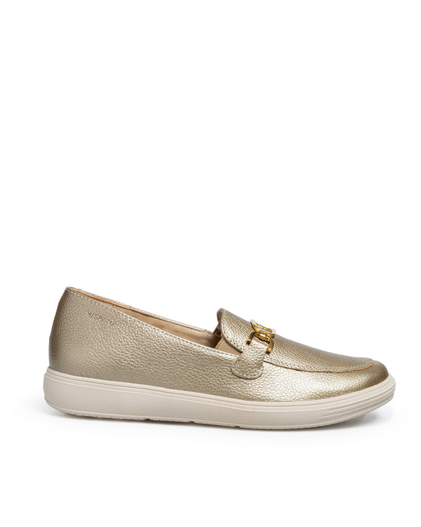 Mocasín Oro Confort Con Herraje 15362