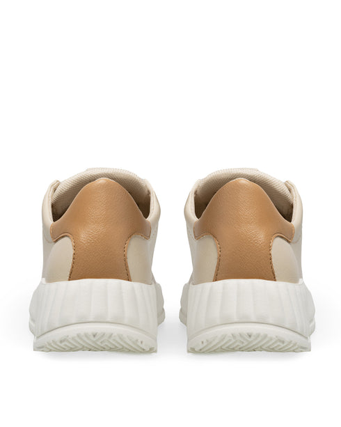 Tenis Beige Talón Nude 16203