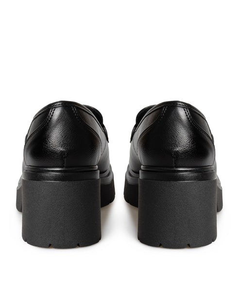 Zapato Negro Chunky Tipo Mocasín 16901