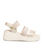 Sandalia Plataforma Confort Beige Perla 18551