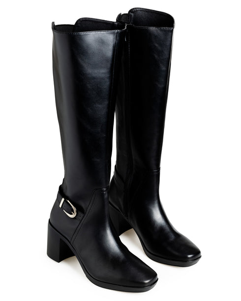 Bota Negra Hebilla 18805