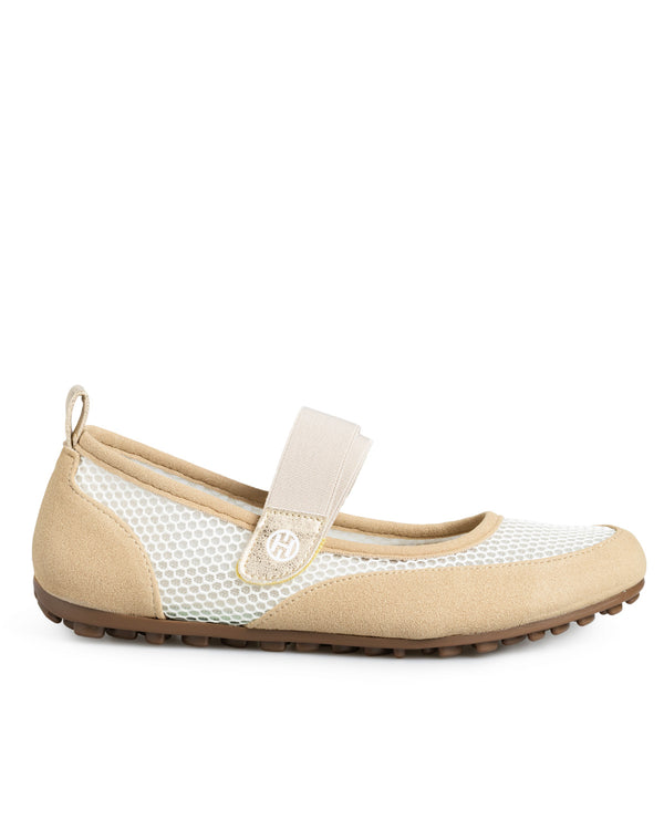 Zapato Flat Beige Strap 19503