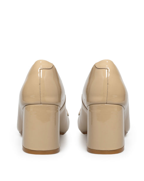 Zapatilla Nude Hebilla Dorada 19804