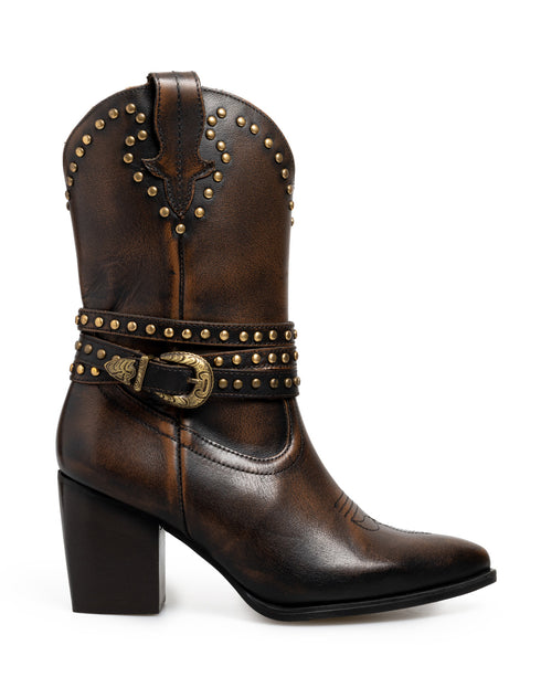 Bota Vaquera Café Hebilla 20040