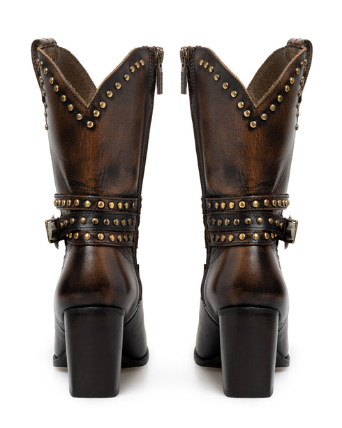 Bota Vaquera Café Hebilla 20040