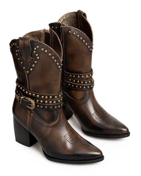 Bota Vaquera Café Hebilla 20040