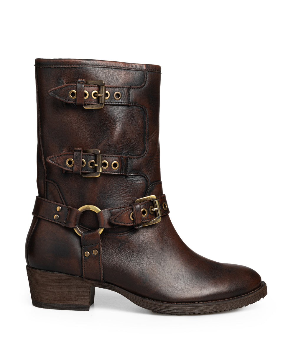 Bota Café Campera Hebillas – TIENDA EN LINEA