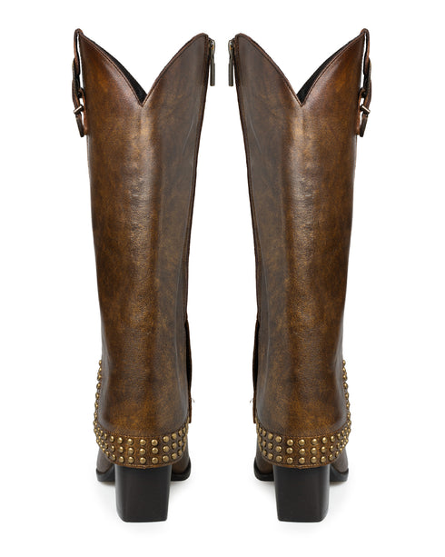 Bota Tipo Vaquera Bronce 20390