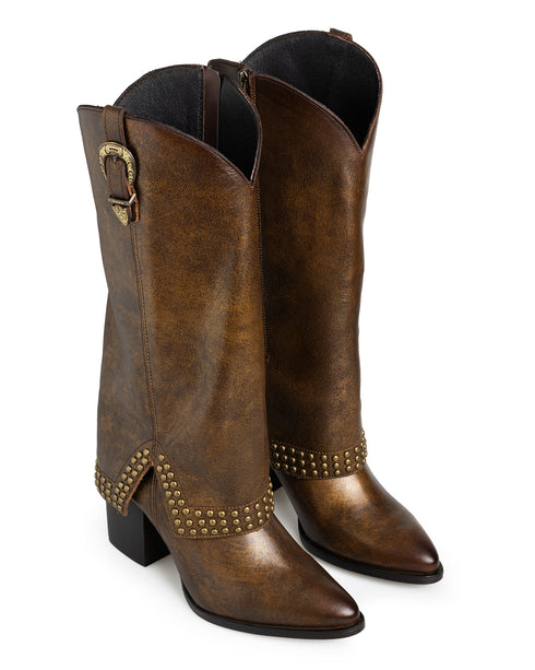 Bota Tipo Vaquera Bronce 20390