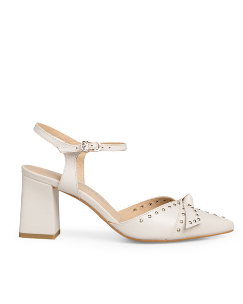 Zapatilla Latte Moño Con Estoperoles 20727