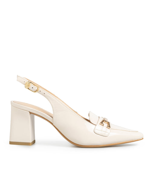 Zapatilla Latte Slingback Herraje 20735