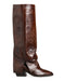 Bota Vaquera Café Grabada Solapa 20948