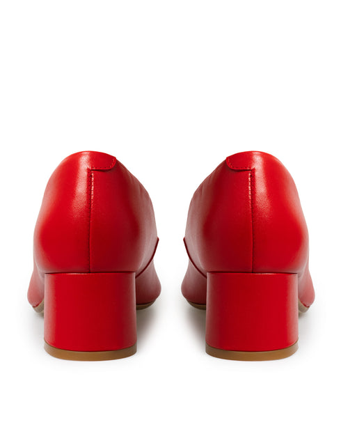 Zapatilla Roja Picuda Hebilla 23702